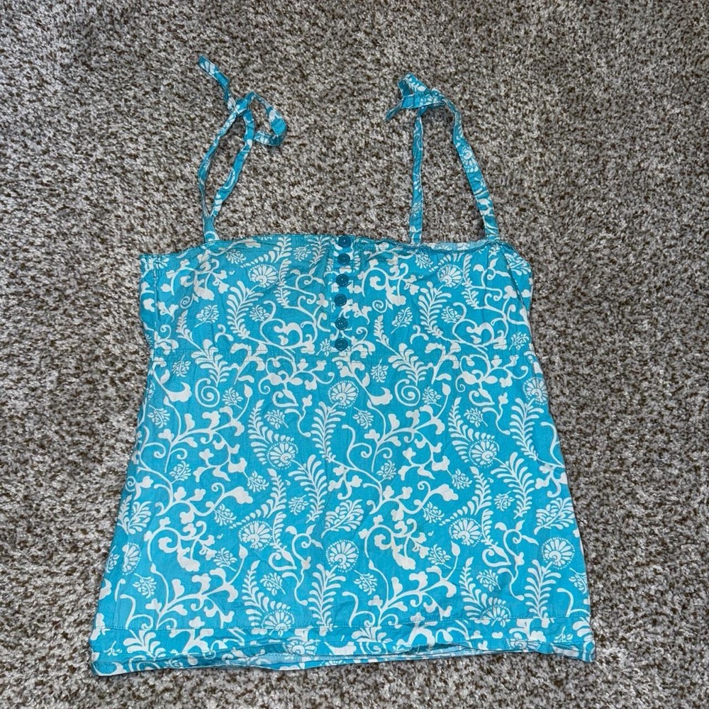 Vintage linen type cami tank top